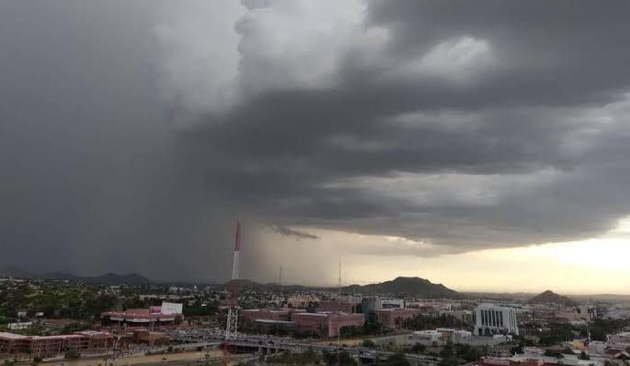 Intensas lluvias y vientos azotan Sonora: Se emite alerta meteorológica