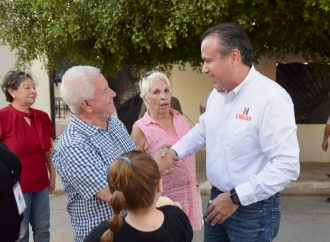 Entrega Toño Astiazarán rehabilitación de parque Eusebio Kino