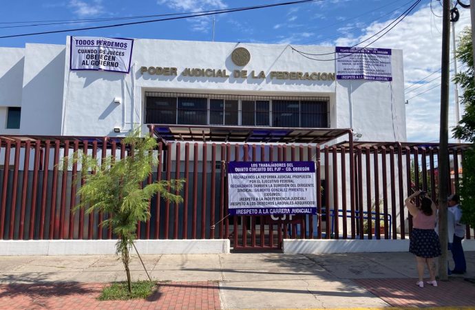 Este miércoles trabajadores del poder judicial de Ciudad Obregón se suman al paro nacional