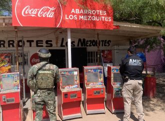 Aseguran 34 máquinas “tragamonedas” en cateos realizados en Hermosillo, Cajeme y San Luis Río Colorado