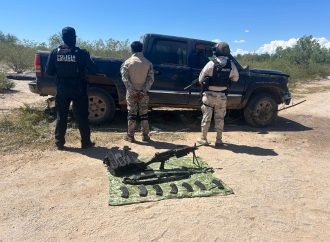 Realizan corporaciones pertenecientes a la Mesa de Seguridad operativo coordinado en El Claro, Sonora