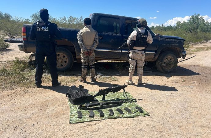 Realizan corporaciones pertenecientes a la Mesa de Seguridad operativo coordinado en El Claro, Sonora