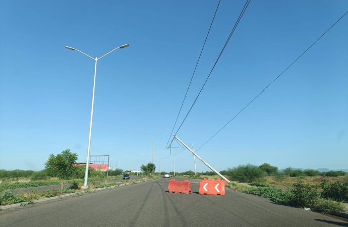 Anuncian cortes de energía y agua por reparaciones tras tormenta en Cajeme