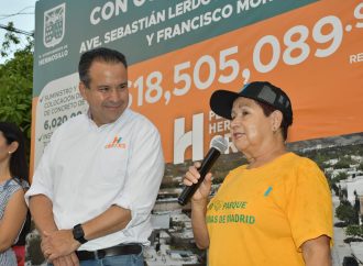 Entrega Toño Astiazarán pavimentación de la avenida Sebastián Lerdo de Tejada