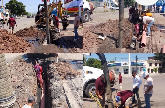 Trabajos de infraestructura sanitaria avanzan en el centro de la ciudad