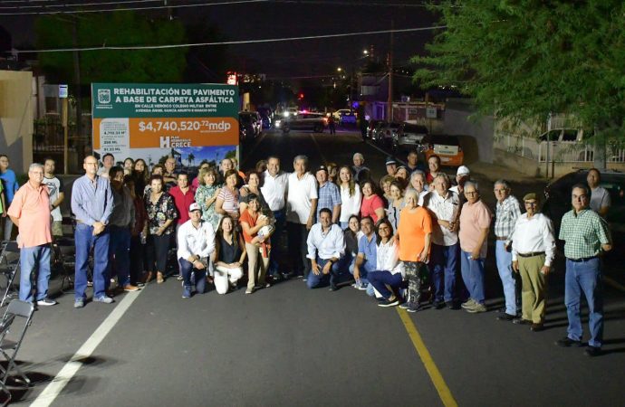 Entrega Astiazarán rehabilitación de la Calle Heroico Colegio Militar en Loma Linda