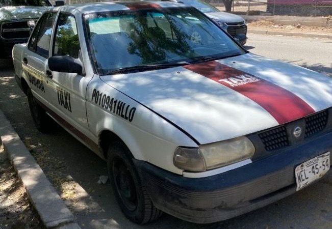 Recuperan taxi robado en Hermosillo