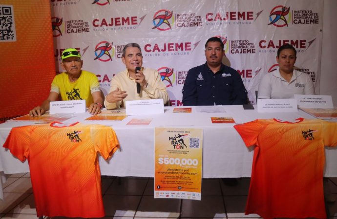 Invitan a participar en séptima edición del Maratón Internacional de Hermosillo 2024