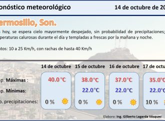 Ingresará frente frío a Sonora esta semana