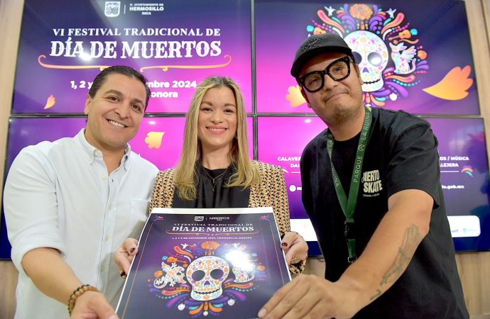 Invitan a participar en las actividades del Festival Tradicional del Día de Muertos en Hermosillo