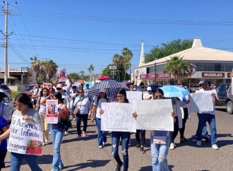 En Cajeme marchan por desaparición de conductor de plataformas