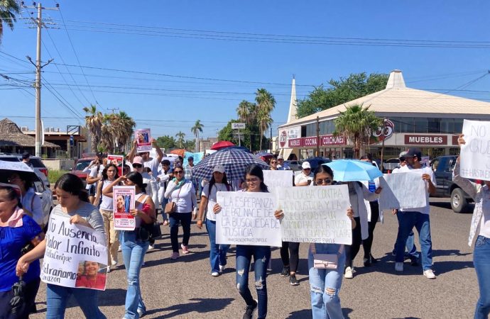 En Cajeme marchan por desaparición de conductor de plataformas