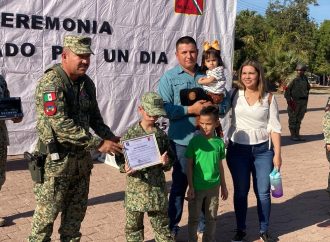 Cumple 60 batallón de infantería sueño de pequeño con condición de autismo