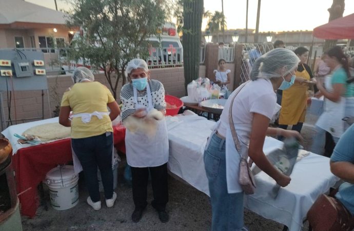 Realizan con éxito el festival de la Tortilla Grande en Caborca