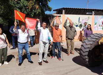 Continúa Lamarque rehabilitando calles de Cajeme