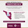 Advierten por llegada de frente frío no. 8 a Sonora