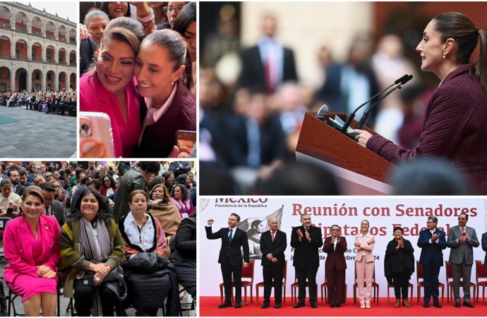 Sheinbaum y legisladores de la 4T se reúnen destacando los avances en reformas constitucionales