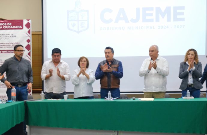 Clausura presidente Javier Lamarque foros de consulta ciudadana con miras a elaborar el plan municipal de desarrollo 24-27 de Cajeme