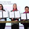 Presidenta Claudia Sheinbaum firma decreto para reformar leyes en favor de las mujeres en México