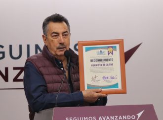 Gobierno de Cajeme recibe reconocimiento por su compromiso con la Transparencia