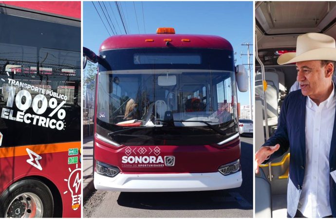 Entrega Gobernador Durazo camiones eléctricos y mejora transporte público en Hermosillo