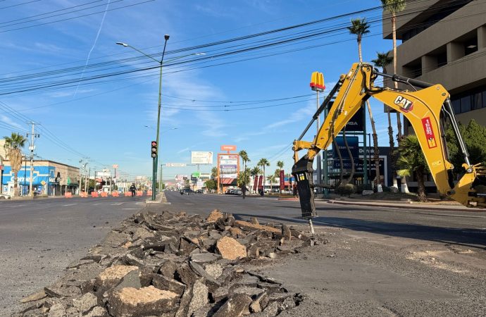 Inicia obra del paso desnivel Colosio y Solidaridad con operativo de Tránsito para guiar a automovilistas