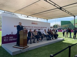 Entrega Alfonso Durazo la remodelación de instalaciones deportivas en el Coloso Alto