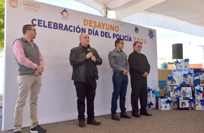 Reconoce Gobierno de Toño Astiazarán labor de policías municipales en su día