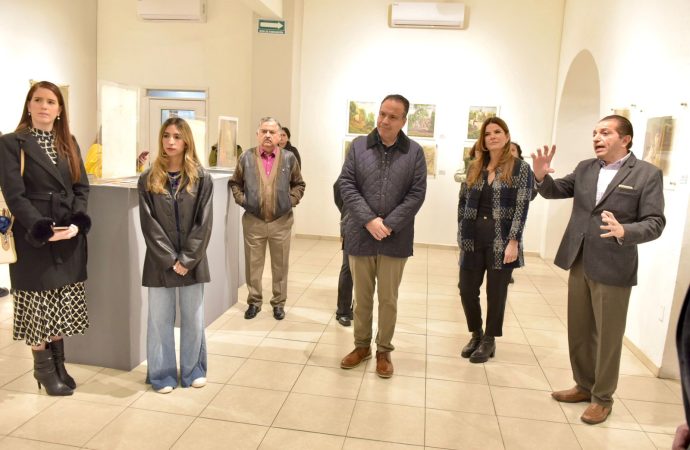 Destacan Toño Astiazarán y Patty Ruibal exposición del pintor Benjamín Coria en Hermosillo