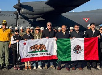 Agradece gobernador de California apoyo de Claudia Sheinbaum en combate a incendios en Los Ángeles