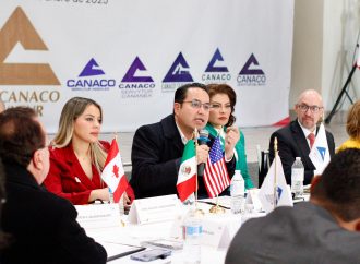 Heriberto Aguilar destaca el impacto del Plan México en el Foro Binacional de Negocios T-MEC