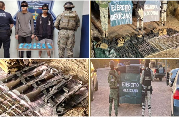 Golpe al crimen en Sonora: 16 detenidos y decomiso de armas en la “Operación Frontera Norte”