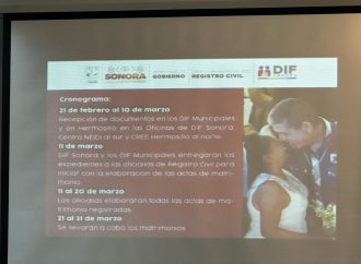 Invitan a matrimonios Colectivos en Sonora