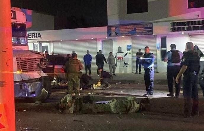 Choque entre militares y camión deja 12 heridos en Cajeme