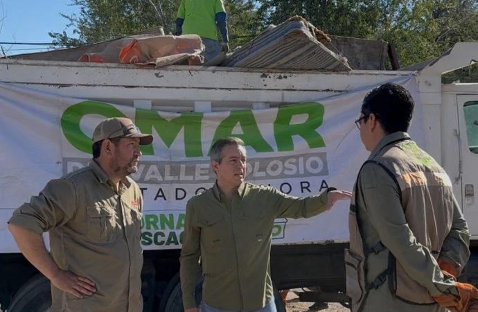 Logra jornada de descacharre 70 toneladas de basura: Omar Del Valle Colosio