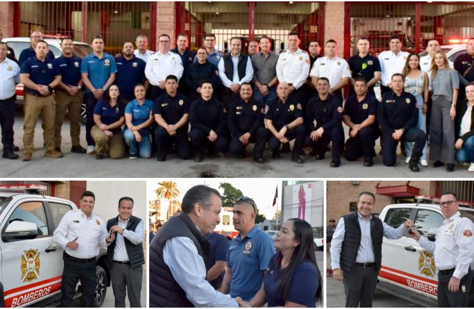 Apoya Toño Astiazarán con cuatro unidades nuevas a Bomberos de Hermosillo