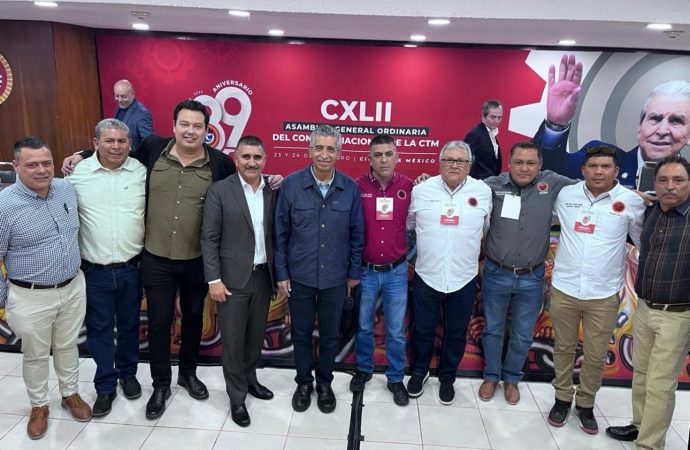 CTM Sonora impulsa la construcción de una agenda nacional del sector obrero en la 142ª Asamblea General del H. Consejo Nacional de CTM