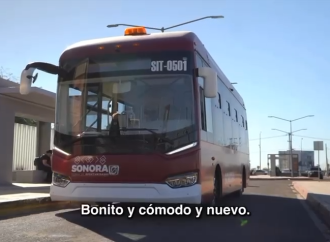 Gobernador Durazo transforma el transporte público en Hermosillo con unidades eléctricas a través del Plan Sonora