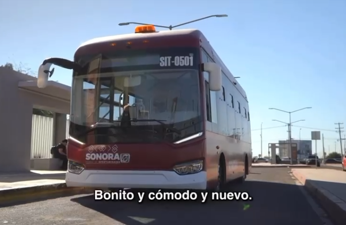 Gobernador Durazo transforma el transporte público en Hermosillo con unidades eléctricas a través del Plan Sonora