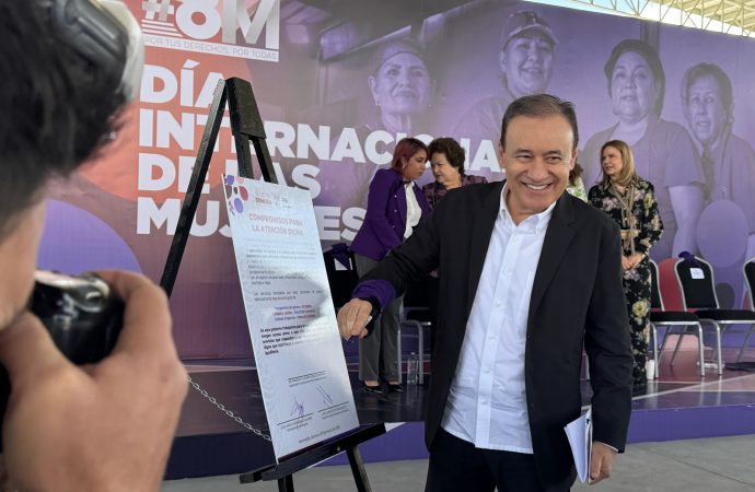 Gobernador Durazo reafirma compromiso con la igualdad de género en conmemoración del día Internacional de la Mujer