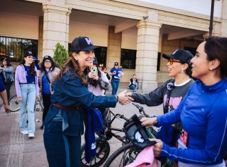 Participa Patty Ruibal en la “Rodada por las Mujeres” en Hermosillo