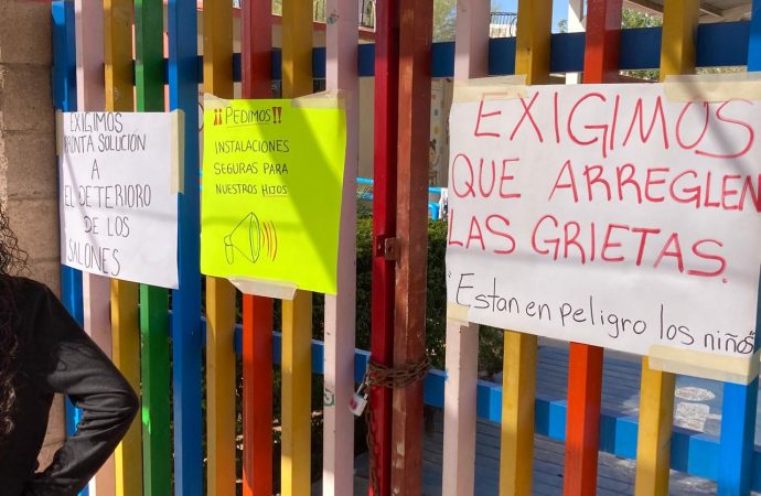 Por grietas y malformaciones cierran Jardín de Niños