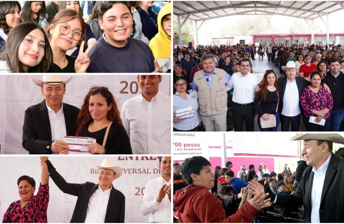 Gobernador Durazo entrega Beca Universal Rita Cetina a más de 760 estudiantes en Sonora