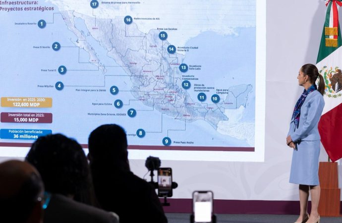 Gobierno de México invertirá 122,600 MDP en infraestructura hídrica para garantizar agua a 36 millones de personas