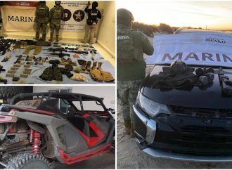 Fuerzas federales aseguran armamento y droga en operativos en Sonora y el Noroeste del País