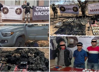 Decomisan explosivos y armas en Trincheras y San Luis Río Colorado