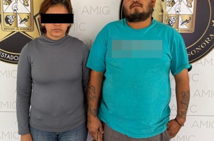 Captura AMIC a pareja implicada en maltrato infantil y homicidio por omisión en Hermosillo