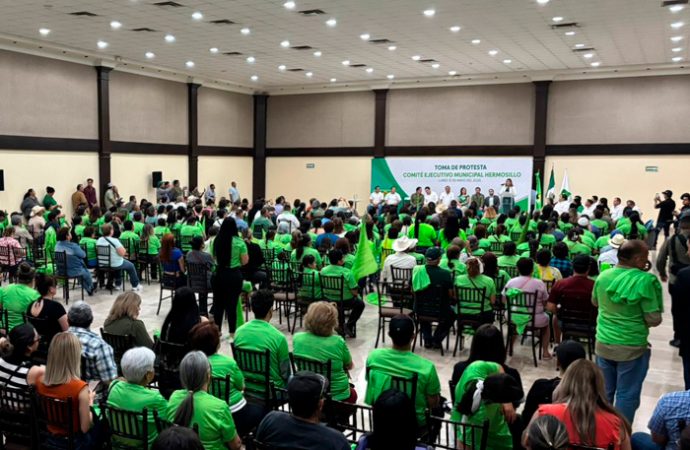 Ride protesta el nuevo comité municipal del Verde Ecologista en Hermosillo