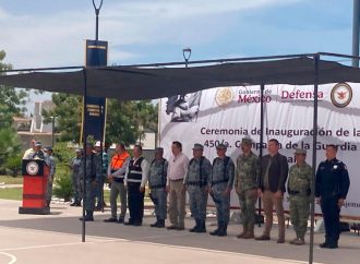 Lamarque atestigua inauguración de cuartel de la Guardia Nacional en Cajeme