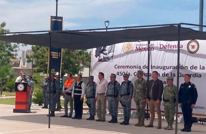 Lamarque atestigua inauguración de cuartel de la Guardia Nacional en Cajeme